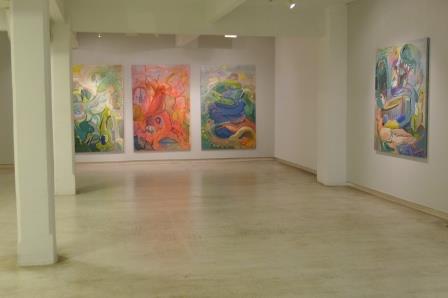 Impressie van een expositie in galerie KUR in San Sebastián.